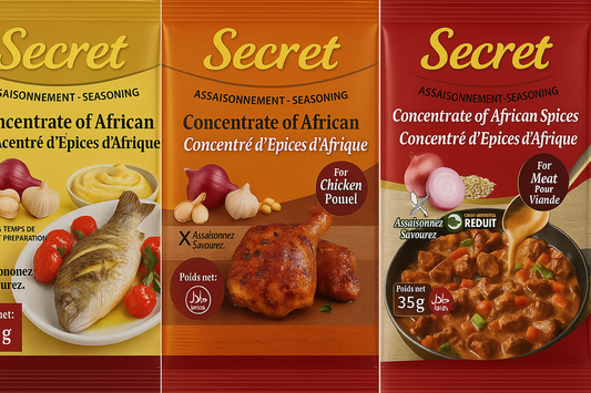 Lot de 3 Sachets – Secret Poulet, Secret Viande & Secret Poisson